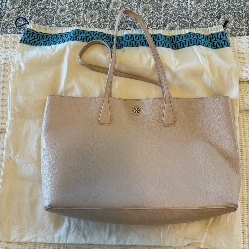 Tory Burch Light pink Leather Tote